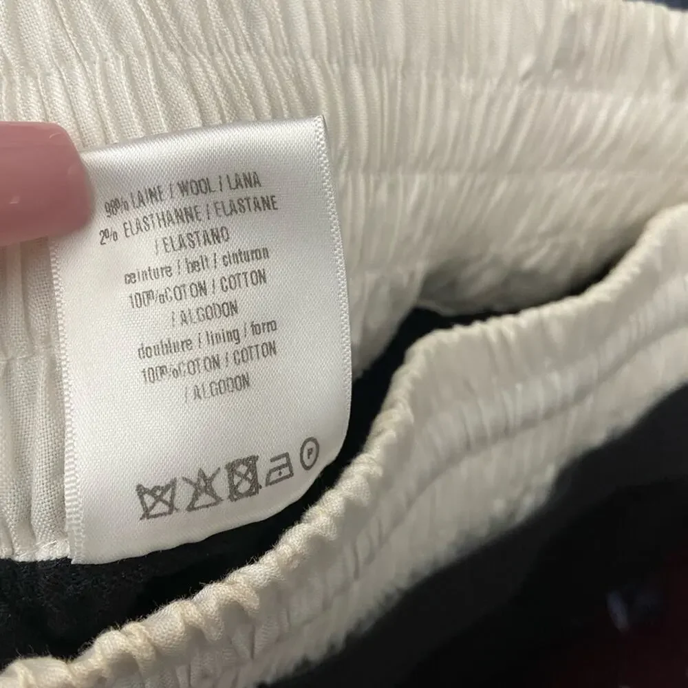 Sandro Wool Drawstring Pants Black Size 1 - Picture 9 of 9